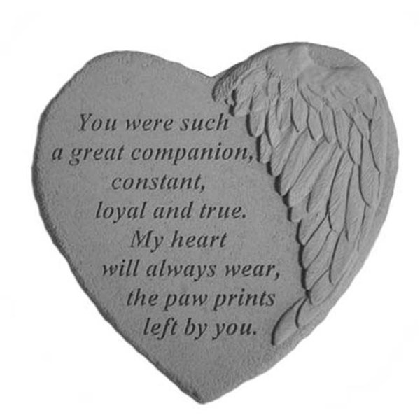 Kay Berry Kay Berry 08913 Winged Heart Memorial Stone - You Were Such... 8913